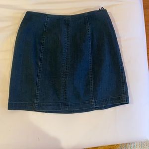 altard state denim skirt with zip